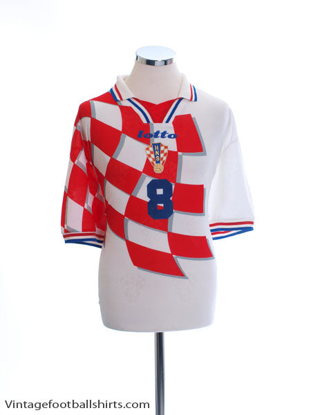 1998-01 Croatia Home Shirt #8 XXL Football Shirt