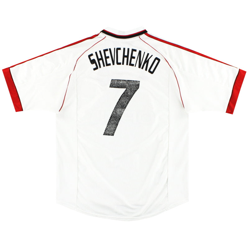 1998-99 AC Milan adidas Away Shirt Shevchenko #7 XL Football Shirt