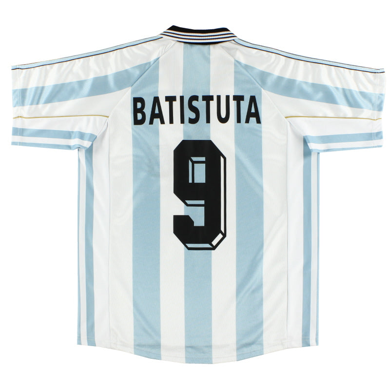 1998-99 Argentina Home Shirt Batistuta #9 M Football Shirt
