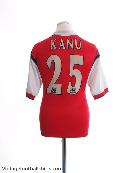 1998-99 Arsenal Home Shirt Kanu #25 M Football Shirt