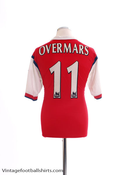 1998-99 Arsenal Home Shirt Overmars #11 S Football Shirt