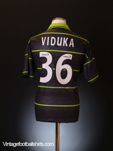 1998-99 Celtic Away Shirt Viduka #36 *Mint* M Football Shirt