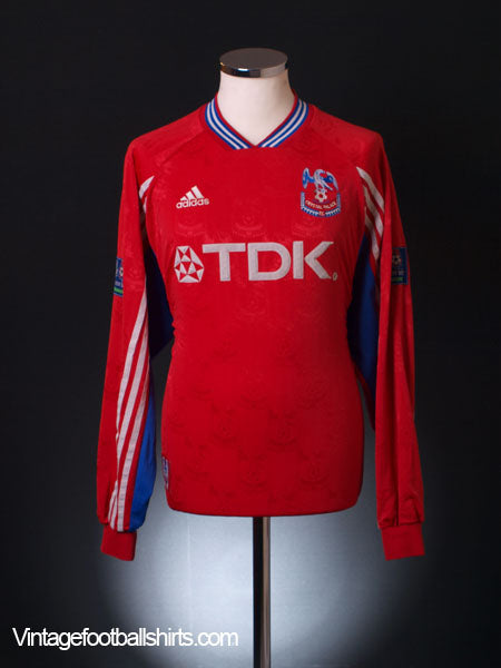 1998-99 Crystal Palace Home Shirt #11 L/S XL Football Shirt