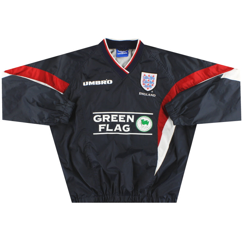 1998-99 England Umbro Lightweight Drill Top XL Training Top