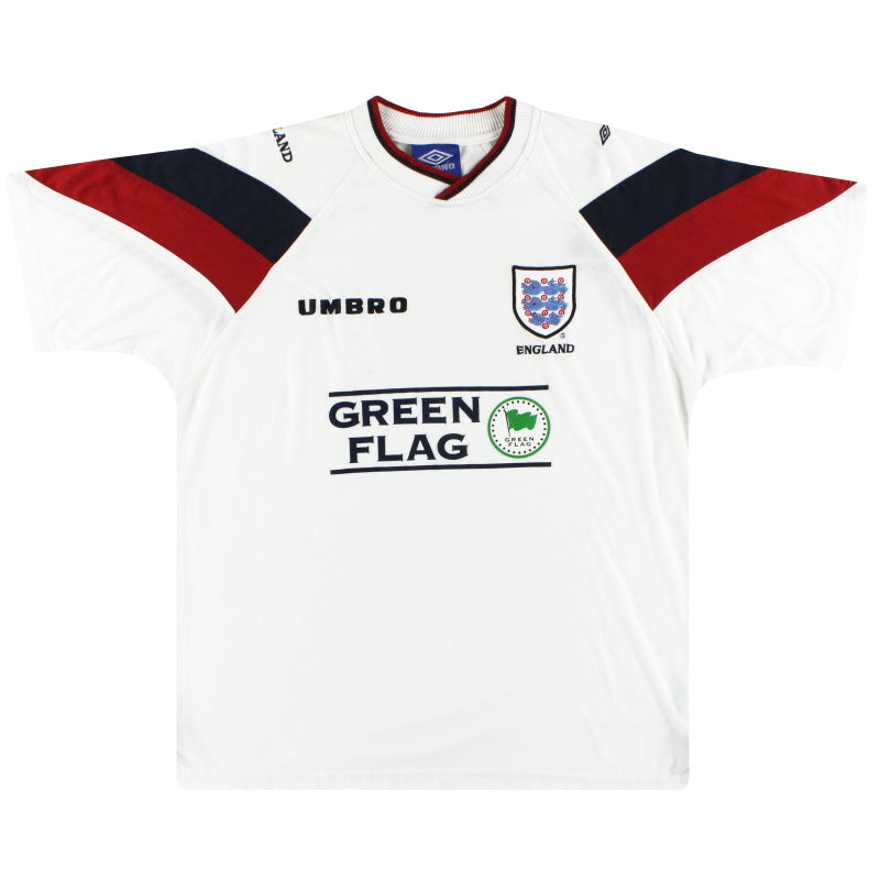 1998-99 England Umbro Training Tee L T-Shirt