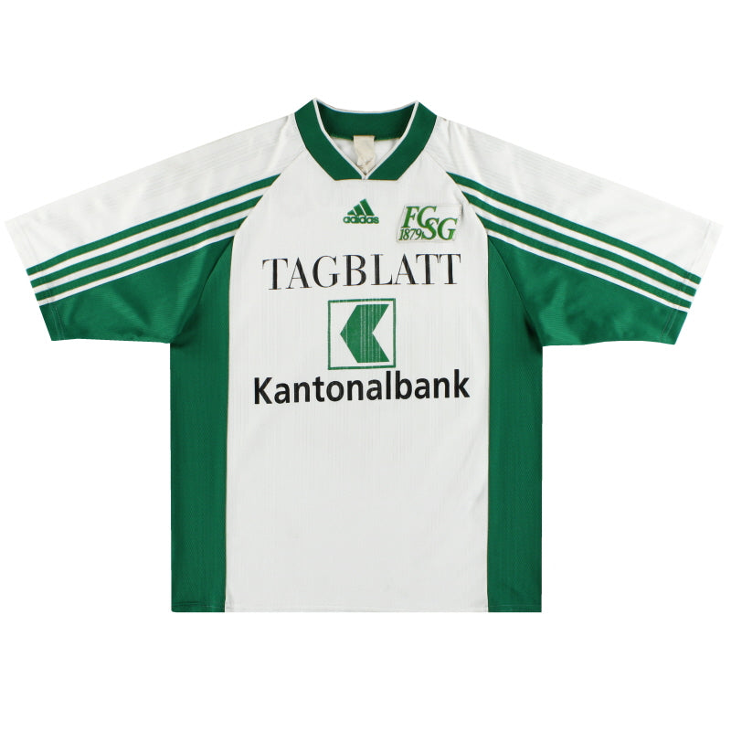1998-99 FC St Gallen adidas Away Shirt M Football Shirt