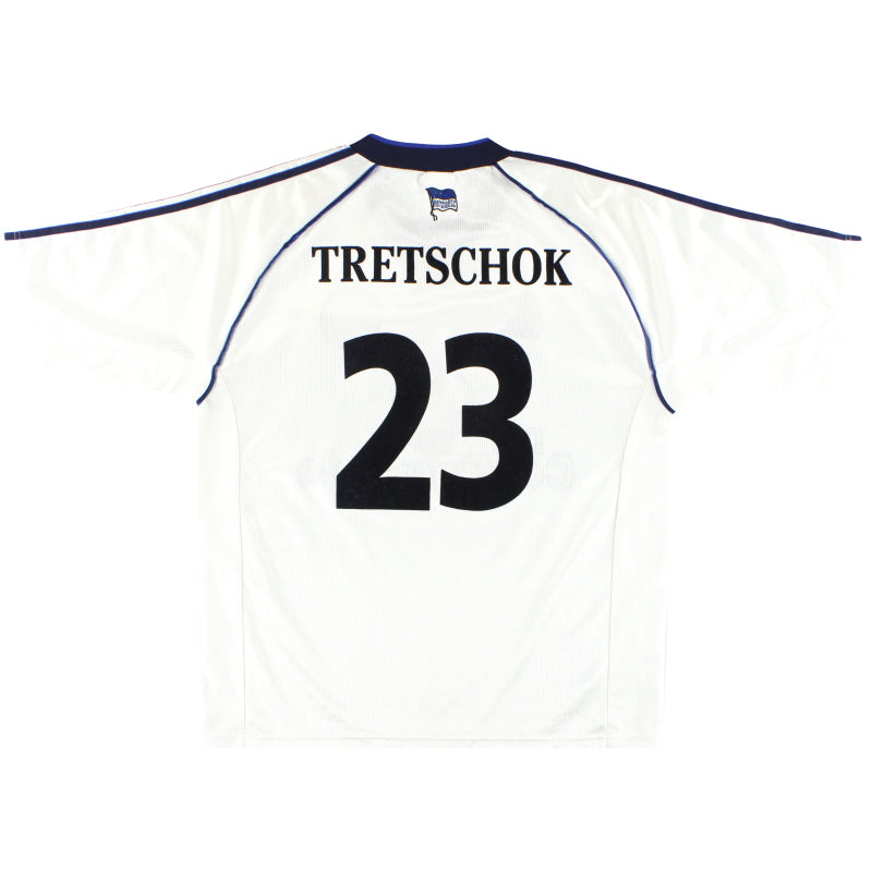 1998-99 Hertha Berlin adidas Away Shirt Tretschok #23 XL Football Shirt
