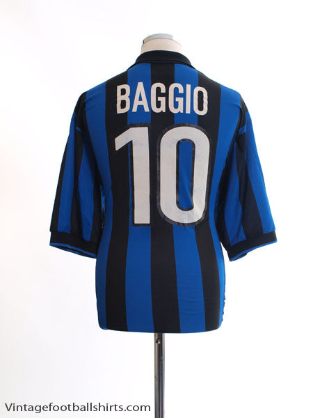 1998-99 Inter Milan Home Shirt Baggio #10 XL Football Shirt
