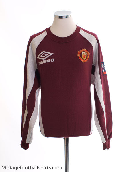 1998-99 Manchester United Training Jumper S Sweatshirt