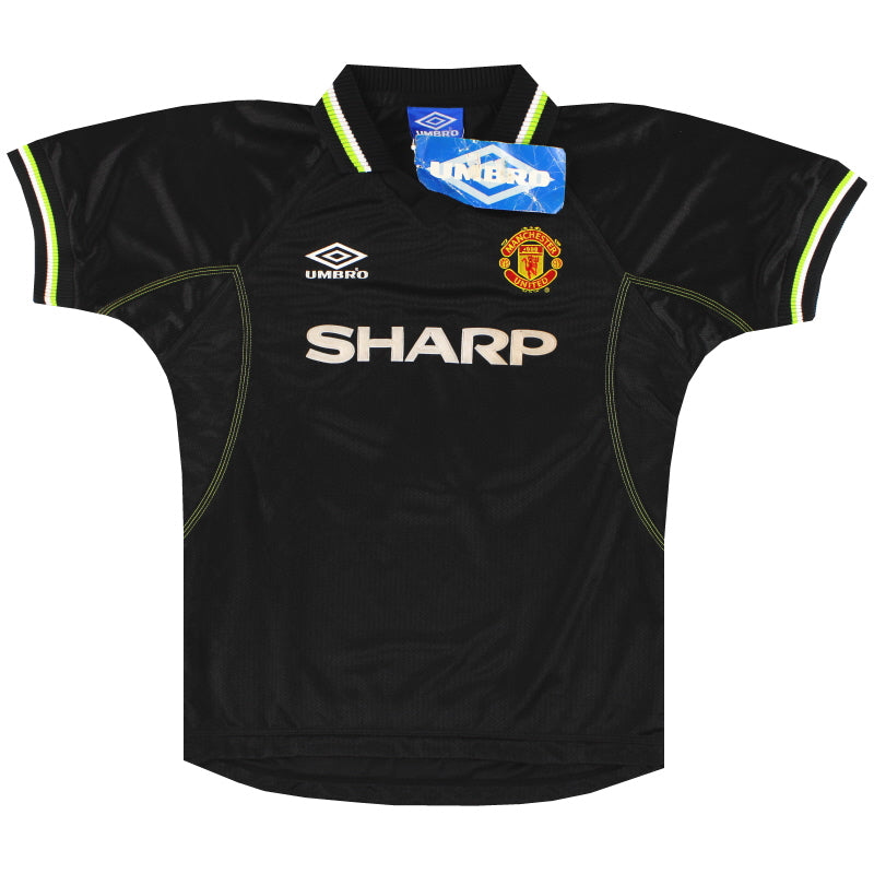 1998-99 Manchester United Umbro Third Shirt *w/tags* L.Boys Football Shirt