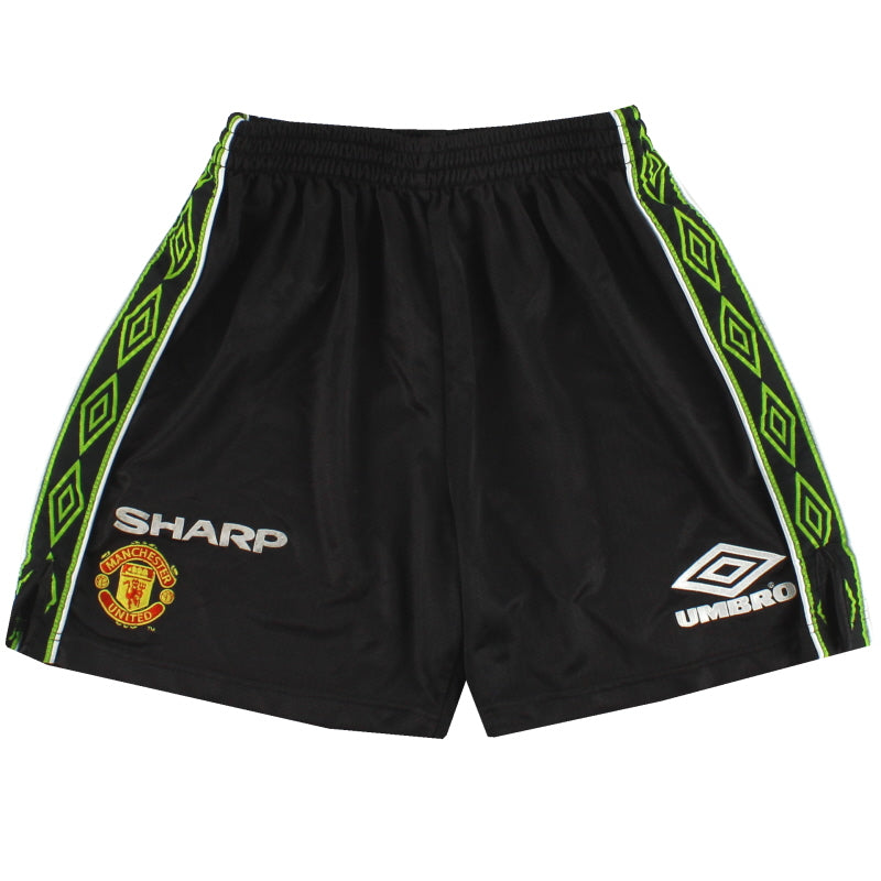 1998-99 Manchester United Umbro Third Shorts L Football Shorts