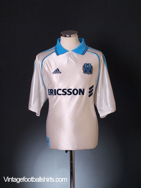 1998-99 Olympique Marseille Centenary Home Shirt L Football Shirt