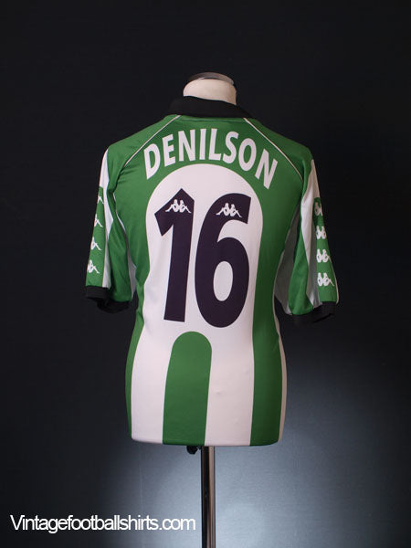 1998-99 Real Betis Home Shirt Denilson #16 XL Football Shirt