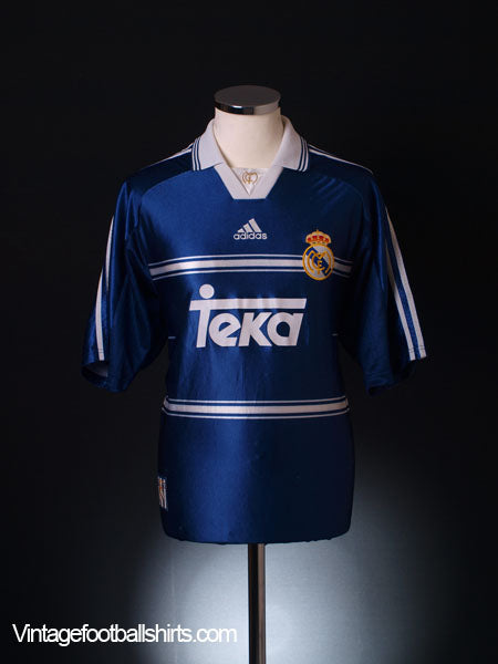 1998-99 Real Madrid Away Shirt L Football Shirt