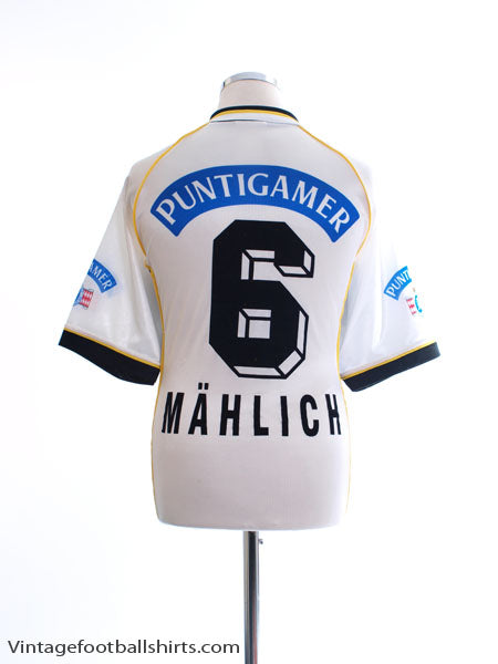 1998-99 Sturm Graz Home Shirt Mahlich #6 M Football Shirt