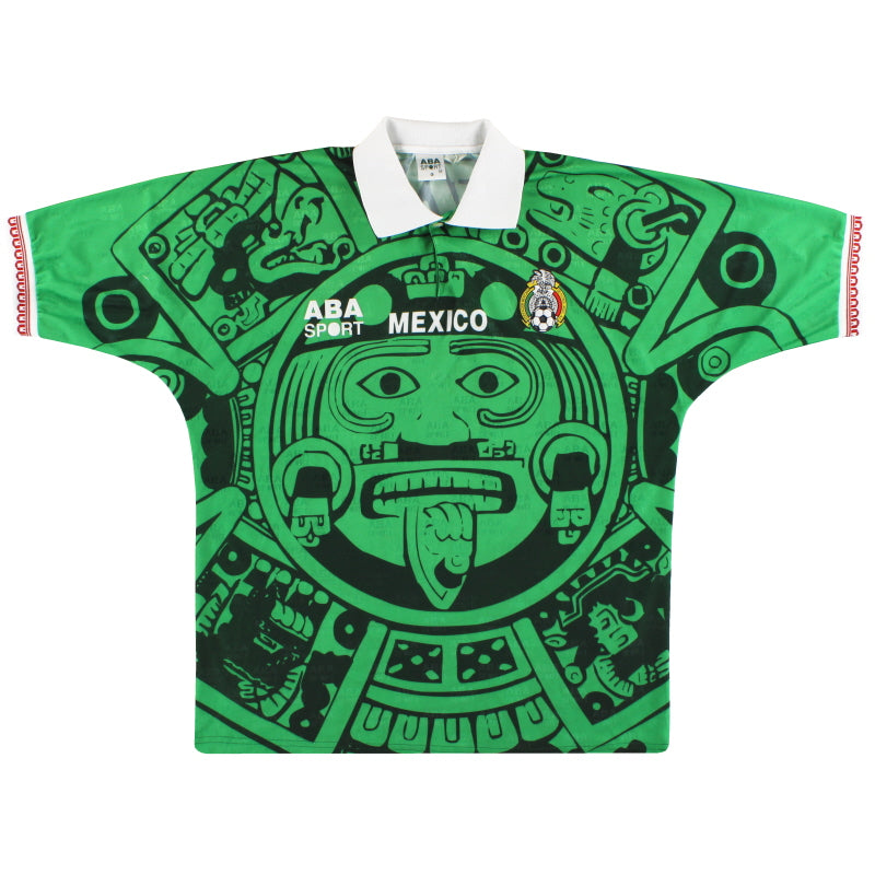 1998 Mexico Home Shirt L Football Shirt