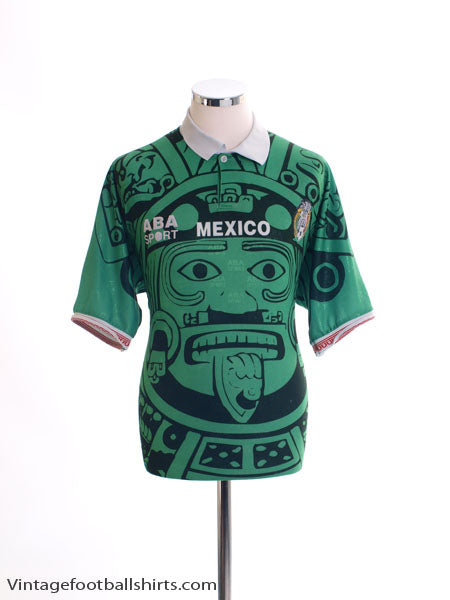 1998 Mexico Home Shirt M Football Shirt