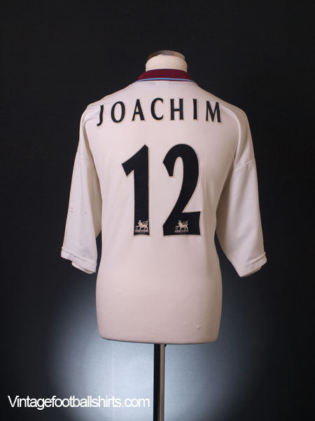 1999-00 Aston Villa Away Shirt Joachim #12 XL Football Shirt
