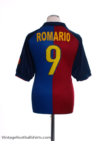 1999-00 Barcelona Centenary Home Shirt Romario #9 M Football Shirt