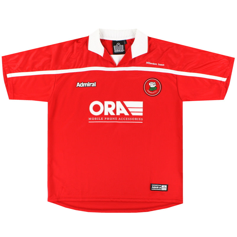 1999-00 Barnsley Admiral Home Shirt *As New* L Football Shirt