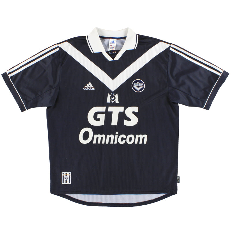 1999-00 Bordeaux adidas Home Shirt XL Football Shirt