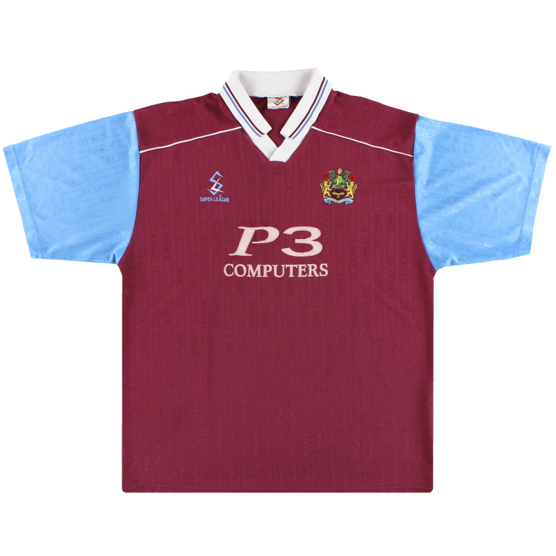 1999-00 Burnley Home Shirt L Football Shirt