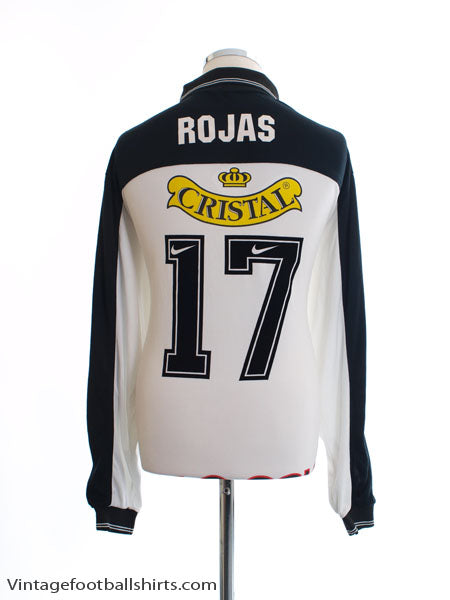 1999-00 Colo-Colo Match Issue Home Shirt Rojas #17 L/S L Football Shirt