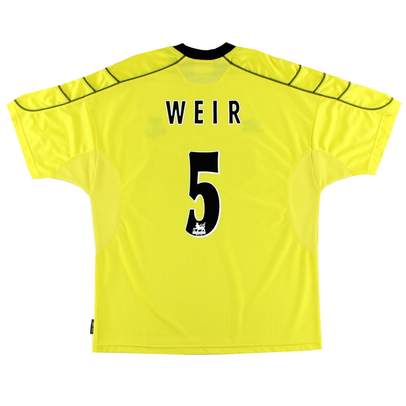1999-00 Everton Away Shirt Weir #5 XL Football Shirt