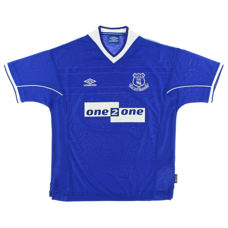 1999-00 Everton Umbro Home Shirt L Football Shirt