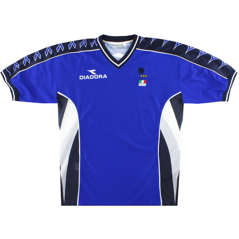 Maillot Arbitre Diadora – Italie – Noir – Taille XL – Manches Courtes – Fabriqué En Italie