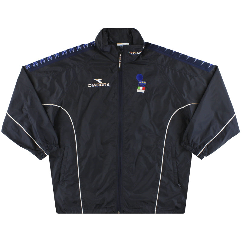 1999-00 Italy FIGC Diadora Rain Coat *Mint* M Jacket