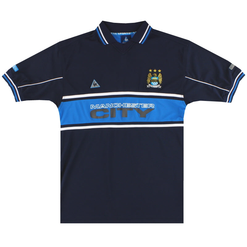 1999-00 Manchester City Le Coq Sportif Drill Top - 8/10 - (M 1999-00 Manchester City Le Coq Sportif Drill Top - 8/10 - (M