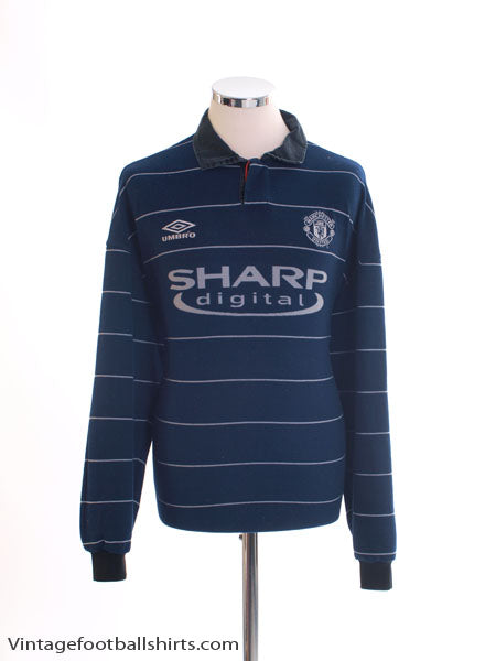 1999-00 Manchester United Away Shirt L/S XL Football Shirt