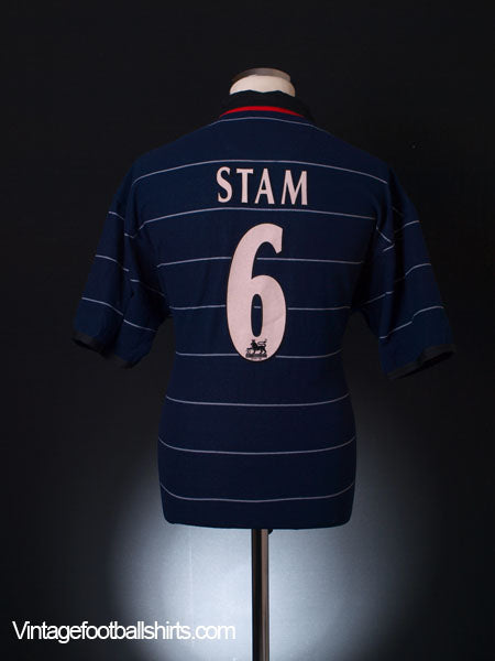 1999-00 Manchester United Away Shirt Stam #6 M Football Shirt