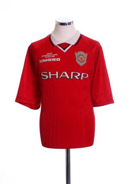 1999-00 Manchester United Champions League Winners Shirt XL Football Shirt