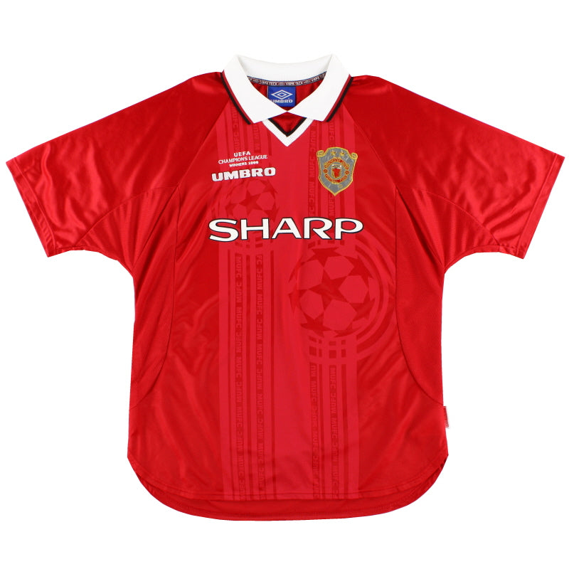 1999-00 Manchester United Umbro CL Winners Shirt L Football Shirt
