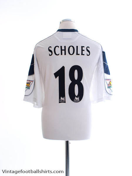 1999-00 Manchester United Third Shirt Scholes #18 XXL Football Shirt