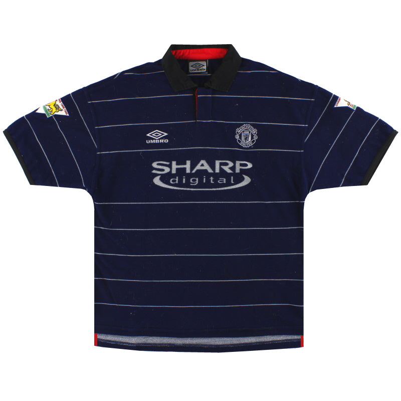 1999-00 Manchester United Umbro Away Shirt L Football Shirt