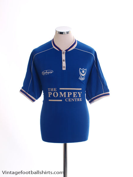 1999-00 Portsmouth Home Shirt L Football Shirt