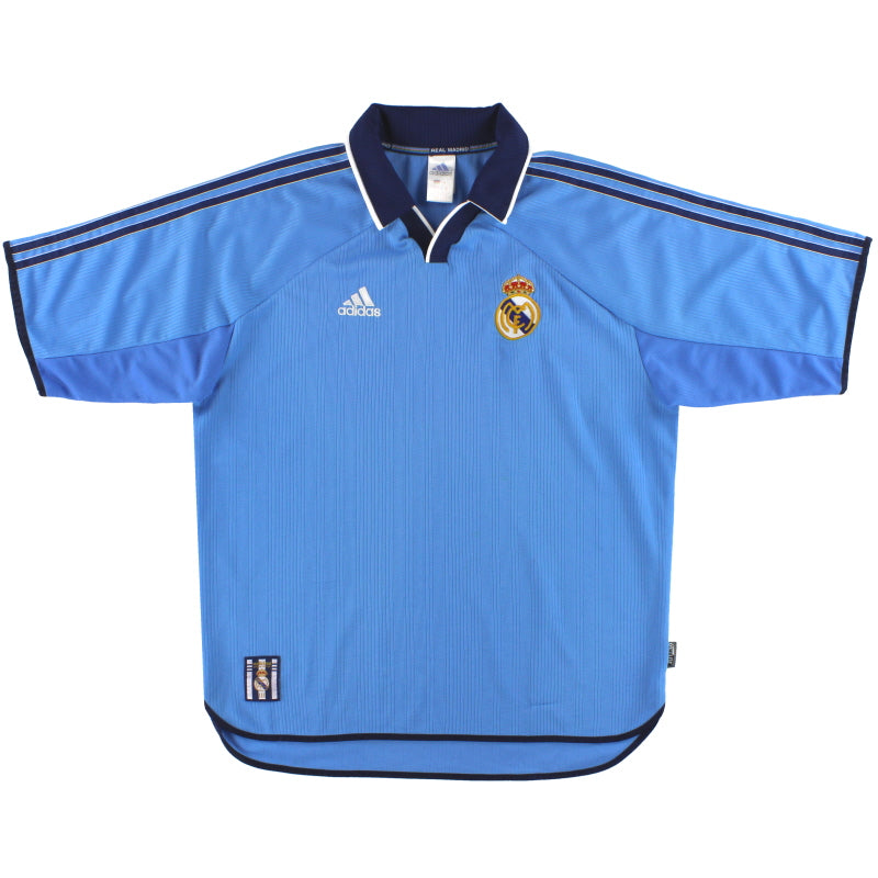 1999-00 Real Madrid adidas Third Shirt L Football Shirt