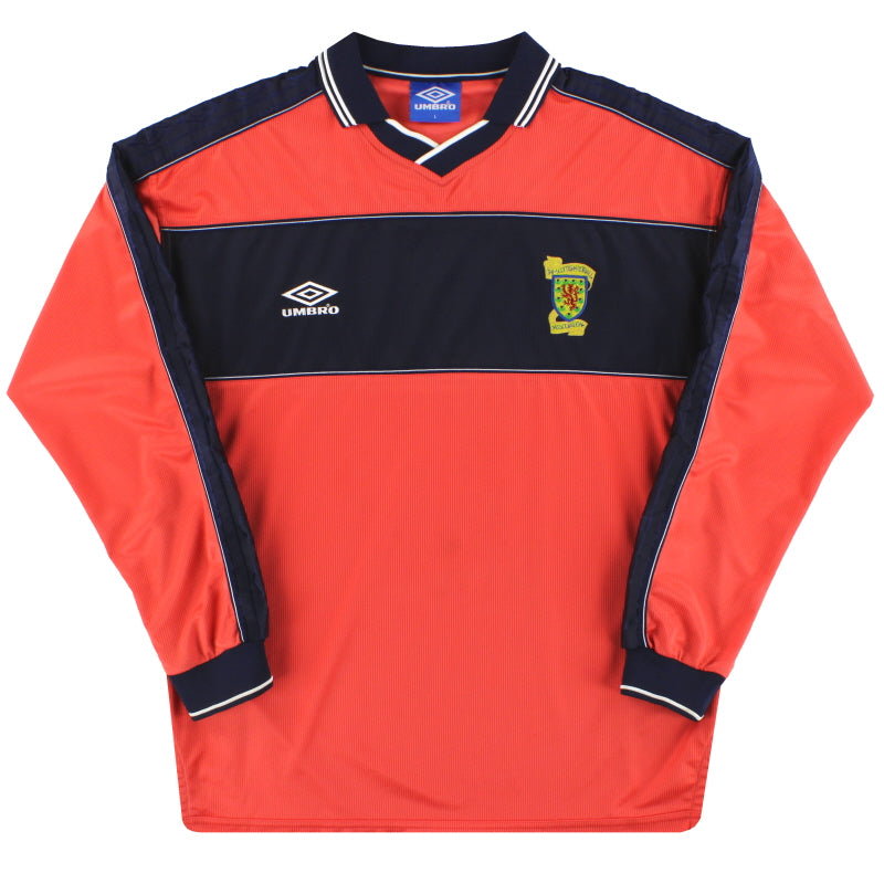 1999-00 Scotland Umbro Player Issue Away Shirt L/S L Football Shirt