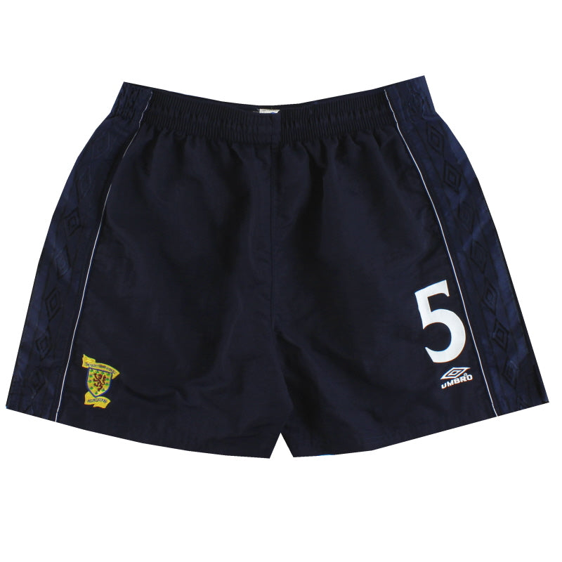 1999-00 Scotland Umbro Player Issue Away Shorts #5 *Mint* XL Football Shorts