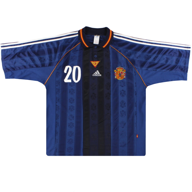 1999-00 Spain adidas Match Issue Away Shirt #20 XL Football Shirt