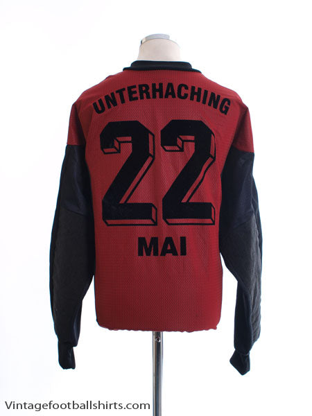 1999-00 Unterhaching Match Issue Gk Shirt Mai #22 XXL Goalkeeper Shirt