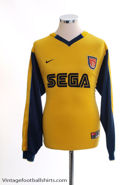 1999-01 Arsenal Away Shirt L/S L Football Shirt