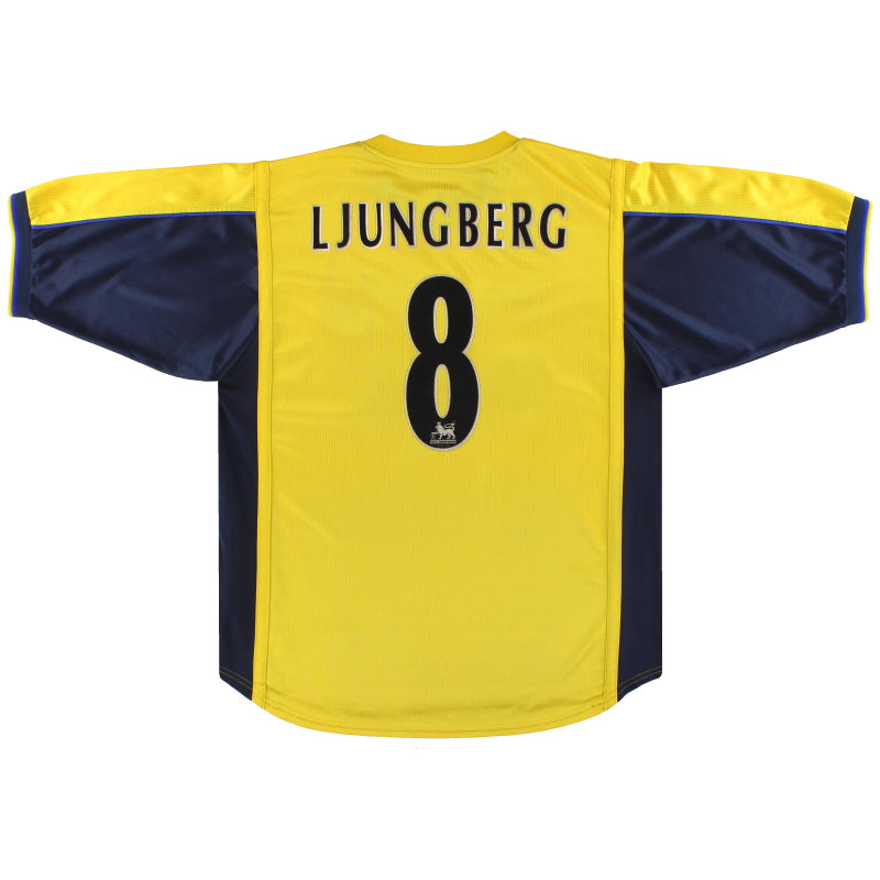 1999-01 Arsenal Nike Away Shirt Ljungberg #8 Football Shirt