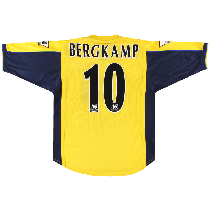 1999-01 Arsenal Nike Away Shirt Bergkamp #10 M Football Shirt