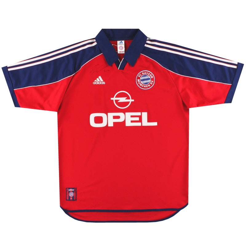 1999-01 Bayern Munich adidas 'Signed' Home Shirt L Football Shirt