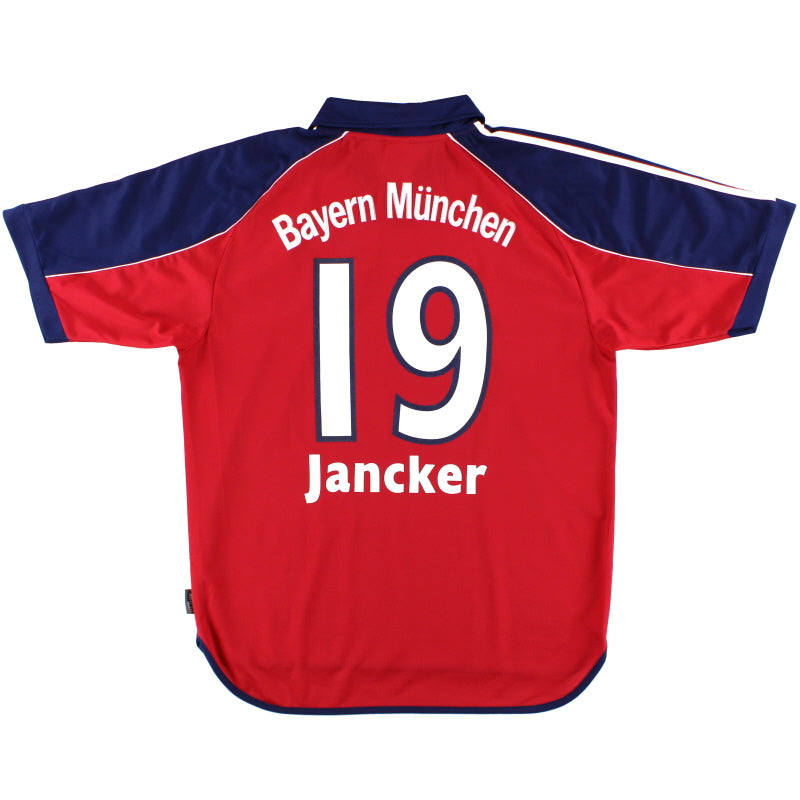 1999-01 Bayern Munich Home Shirt Jancker #19 L Football Shirt