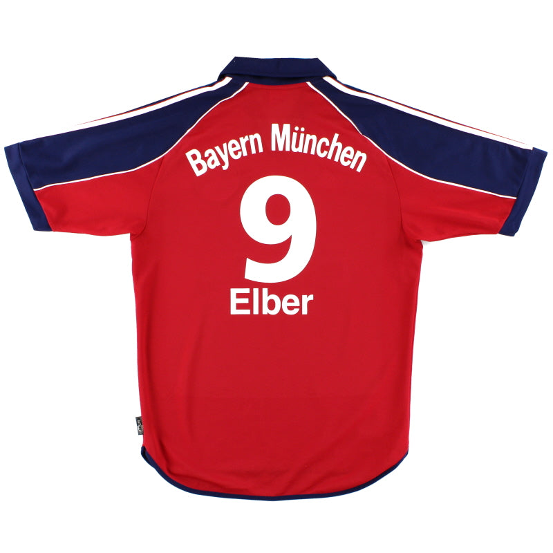 1999-01 Bayern Munich Home Shirt Elber #9 S Football Shirt